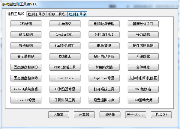 多功能检测工具箱