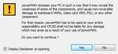powerMAX(电脑拷机测试软件)