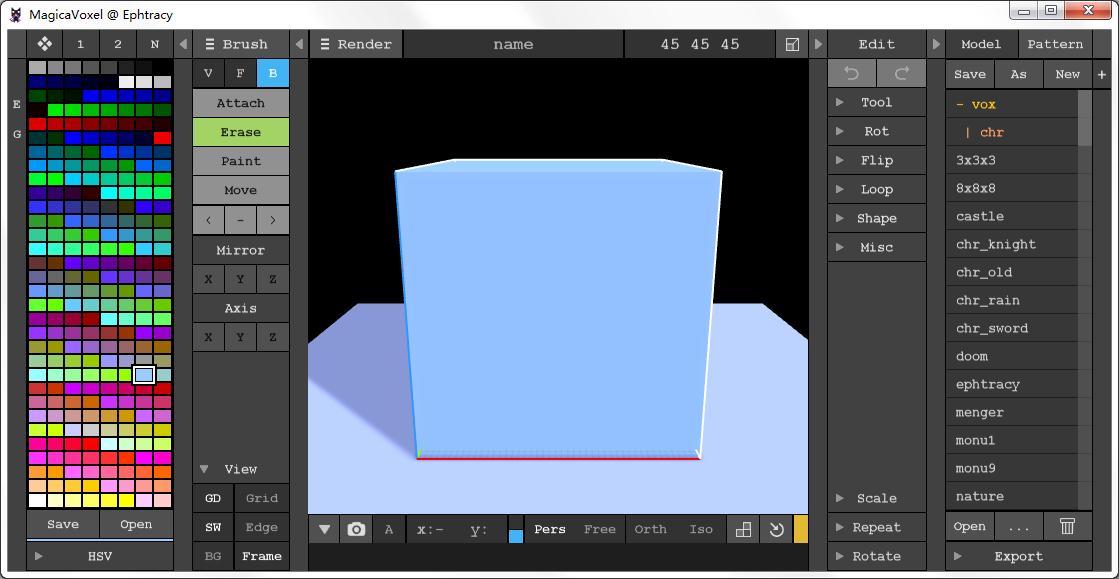 MagicaVoxe(编辑器工具)