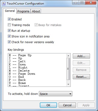 TouchCursor(键盘控制鼠标工具)