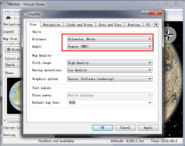 Marble(电子地球仪)