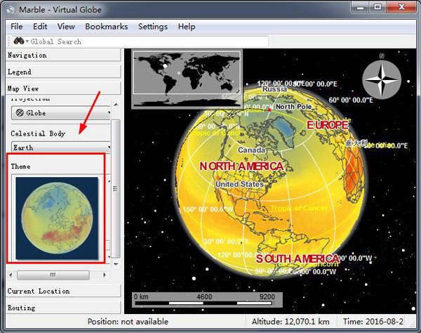 Marble(电子地球仪)