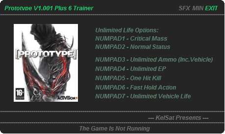 虐杀原形6项属性修改器