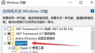 Win10没有hyperv选项只有虚拟机平台怎么回事?