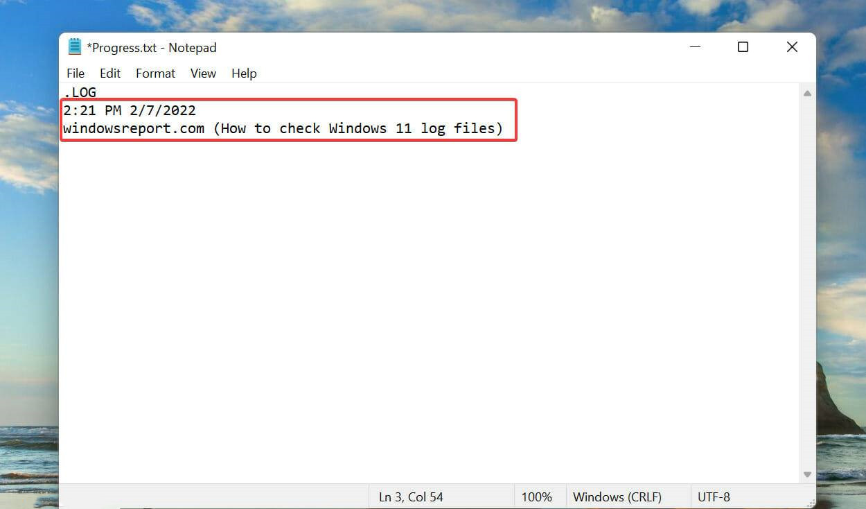 win11记事本自动记录修改时间的设置方法