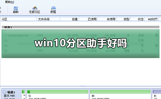 win10分区工具哪个好?win10分区工具分区教程