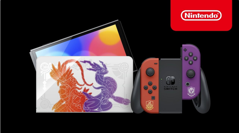Switch OLED联名《宝可梦 朱 / 紫》推出新版游戏机