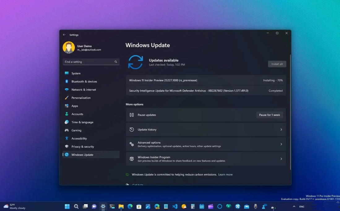 微软Windows 11 Insider Preview Build 25227.1000补丁包下载！附完整更新日志
