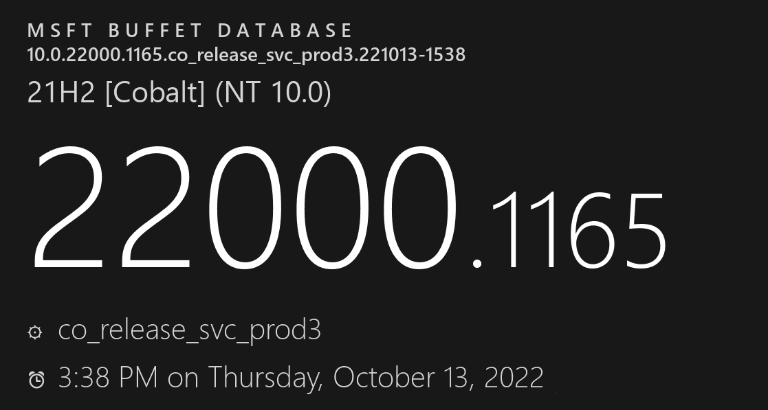 Win11 Build 22000.1165 (KB5018483)推送！(附完整更新日志)