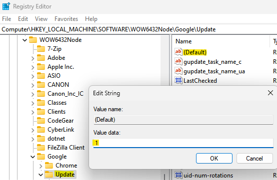 谷歌浏览器更新失败提示错误代码3:0x80040154的解决方法