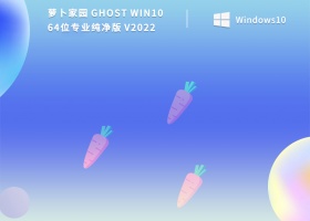 萝卜家园 Ghost Win10 64位专业纯净版 V2022