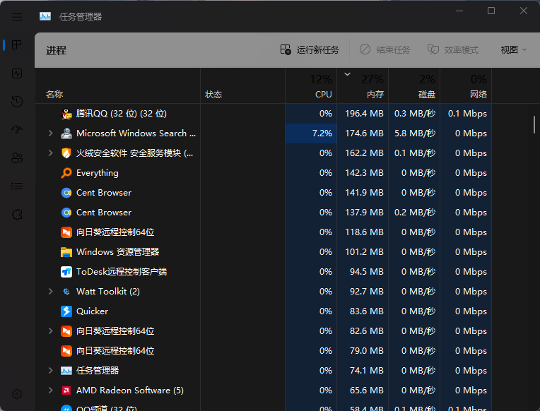 更新完Win11任务管理器颜色出现问题怎么解决？