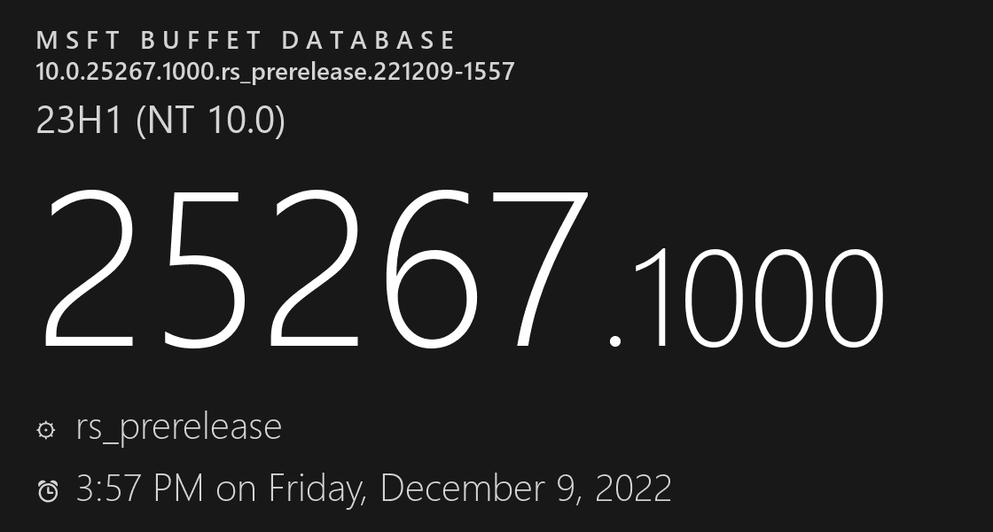 Windows11 发布2022最后的预览版补丁25267！(12月15日)
