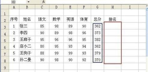 Excel怎么进行成绩排名？Excel表格成绩排名使用方法