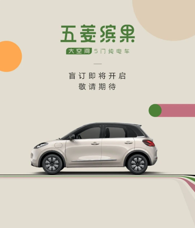 五菱缤果电动车，外观设计引人注目于 3 月 2 日在上海线下品鉴会