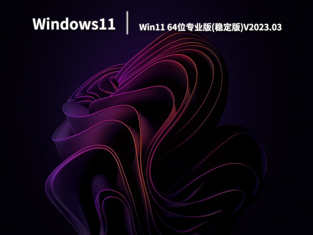 Win11 64位专业版(稳定版)V2023.03