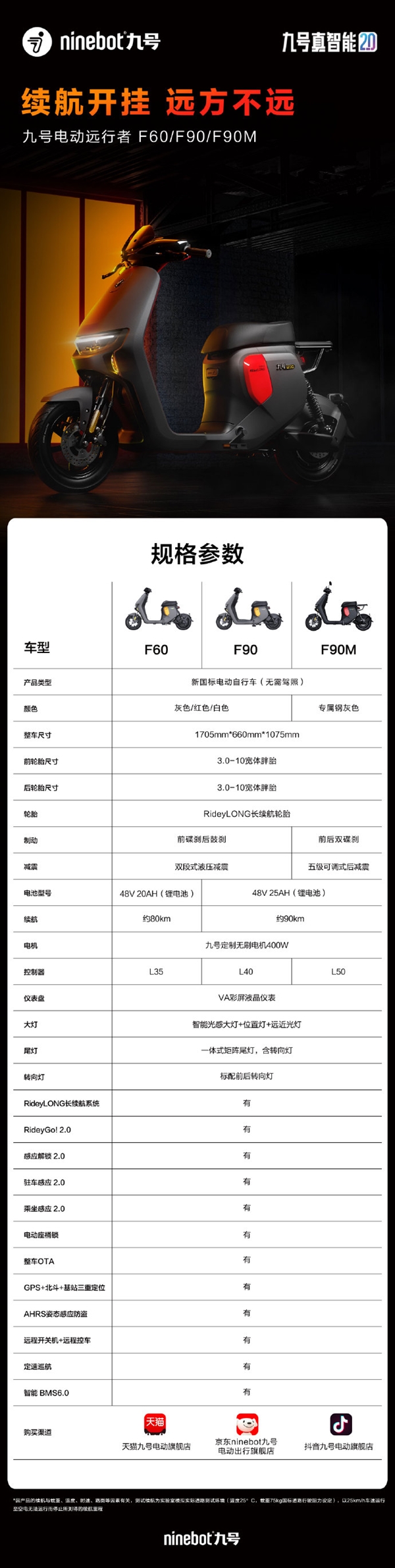 九号电动远行者F系列电动车来袭，快来看看有什么不同