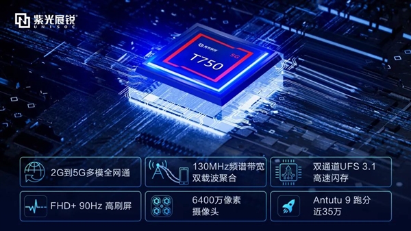 紫光展锐发布最新5G移动平台T750：加速5G普及进程