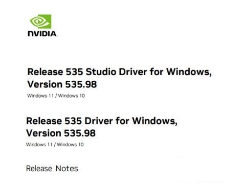NVIDIA发布535.98显卡驱动更新！支持《暗黑破坏神IV》