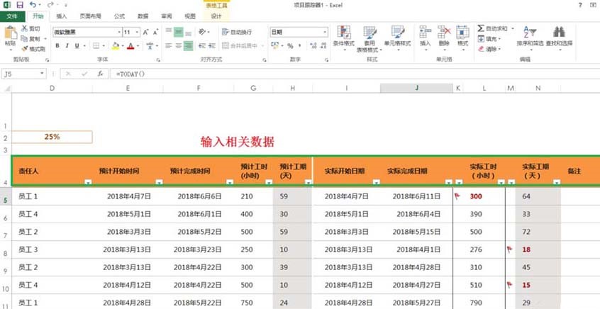 excel表格制作项目跟踪器怎么做？excel表格制作项目跟踪器教程