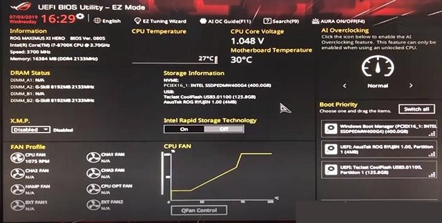 华硕笔记本怎么将固态设置为第一启动盘？