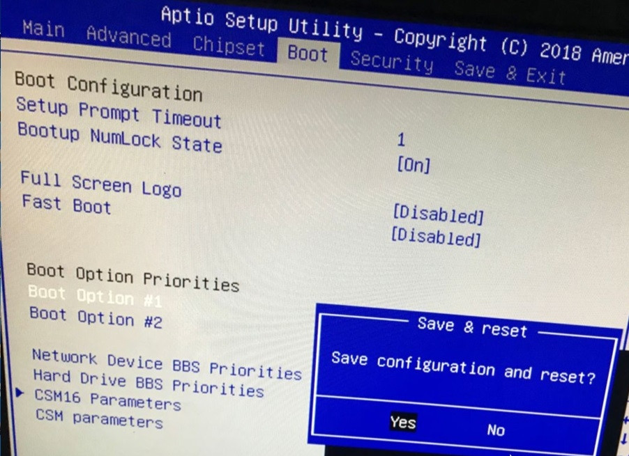  reboot and select proper boot device 
