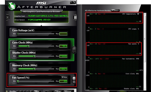 msi afterburner怎么调节风扇转速？