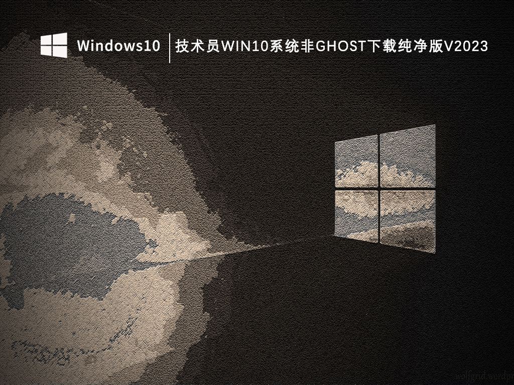技术员Win10系统非ghost下载纯净版V2023