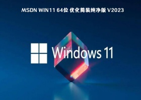 MSDN Win11 64位 优化简装纯净版 V2023
