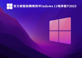 官方原版轻精简的Windows 11纯净版V2023