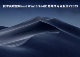 技术员联盟Ghost Win10 X64位 超纯净专业版（自动激活）V2023