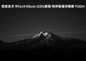 深度技术 Win10 Ghost 22H2新版 纯净版通用镜像64位 V2024