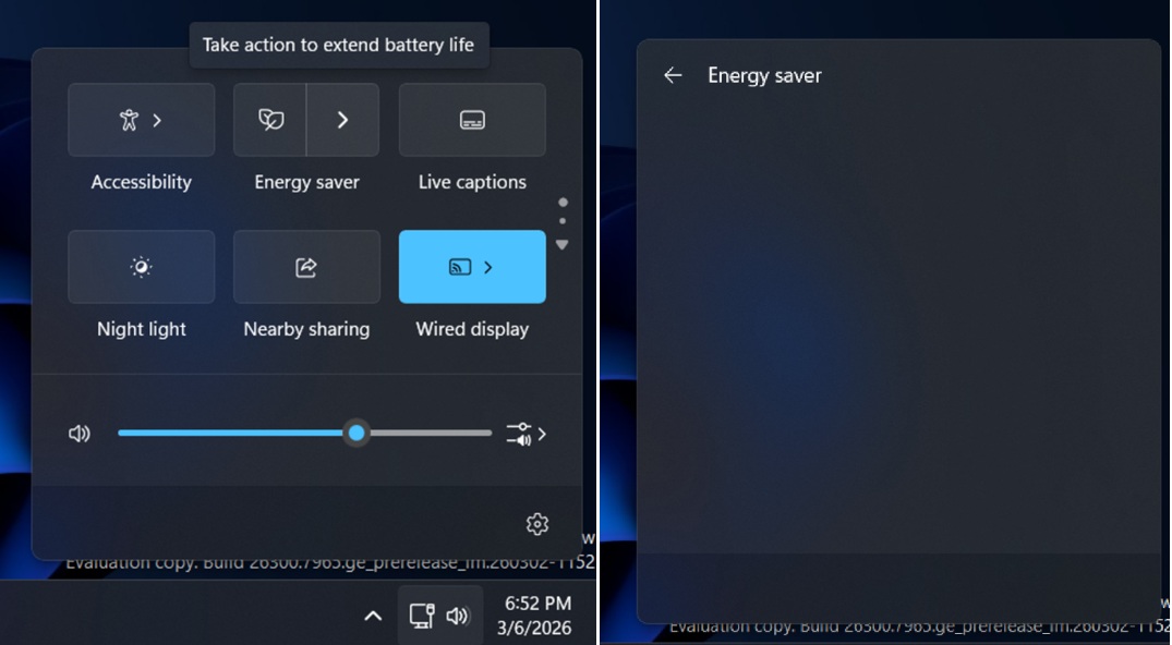 Win11 新增 “节能器” 菜单,支持一键切换深色 / 浅色模式
