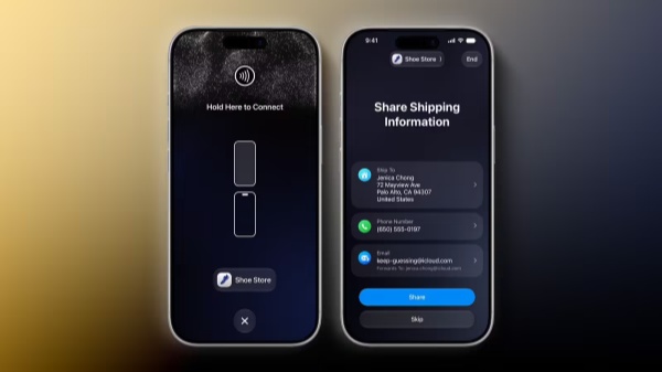 苹果 iOS 27 新增轻点共享功能，支付、数据交互一步搞定