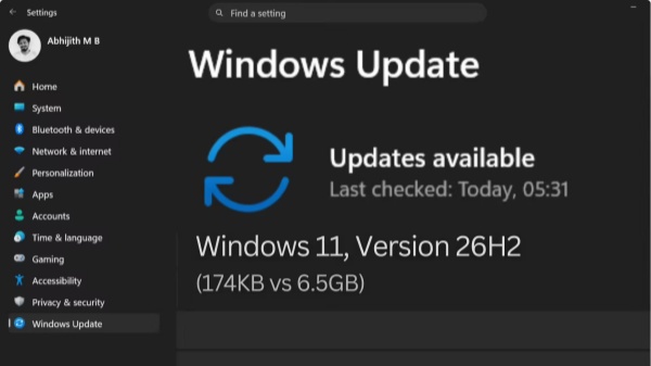 Win11 26H2 今年秋季正式上线：仅 174KB 启用包，24H2、25H2 可快速升级