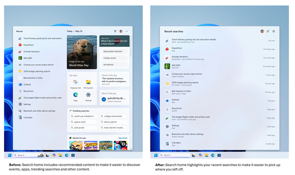 微软重构 Windows 11 搜索体验：减少广告网页结果，优先本地内容